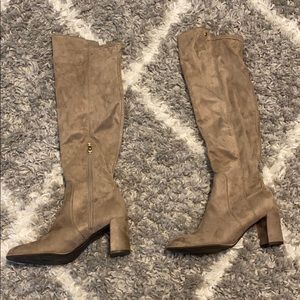 Cream\light brown ankle boots